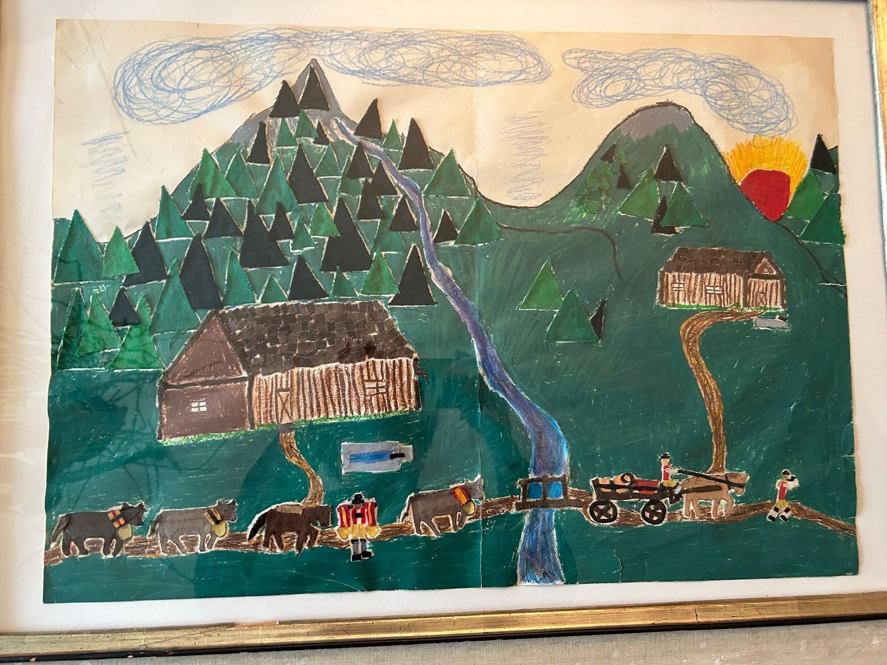 Dipinti: Appenzeller Malerei Collage – Usato da rotkreuz venduto da baudisch 1