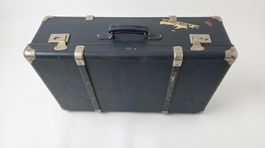 Vintage Koffer Aerofibe mit original Swissair-Sticker