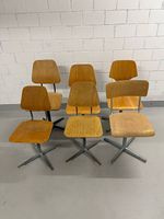 6 SCHULSTÜHLE, KONVOLUT, ORIGINAL, VINTAGE, KLASSIKER