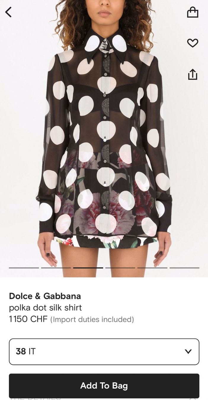 Dolce & Gabbana Blusen: Dolce & Gabbana Seiden Bluse NEU – Neu und originalverpackt aus Wetzikon ZH von Deba26 5