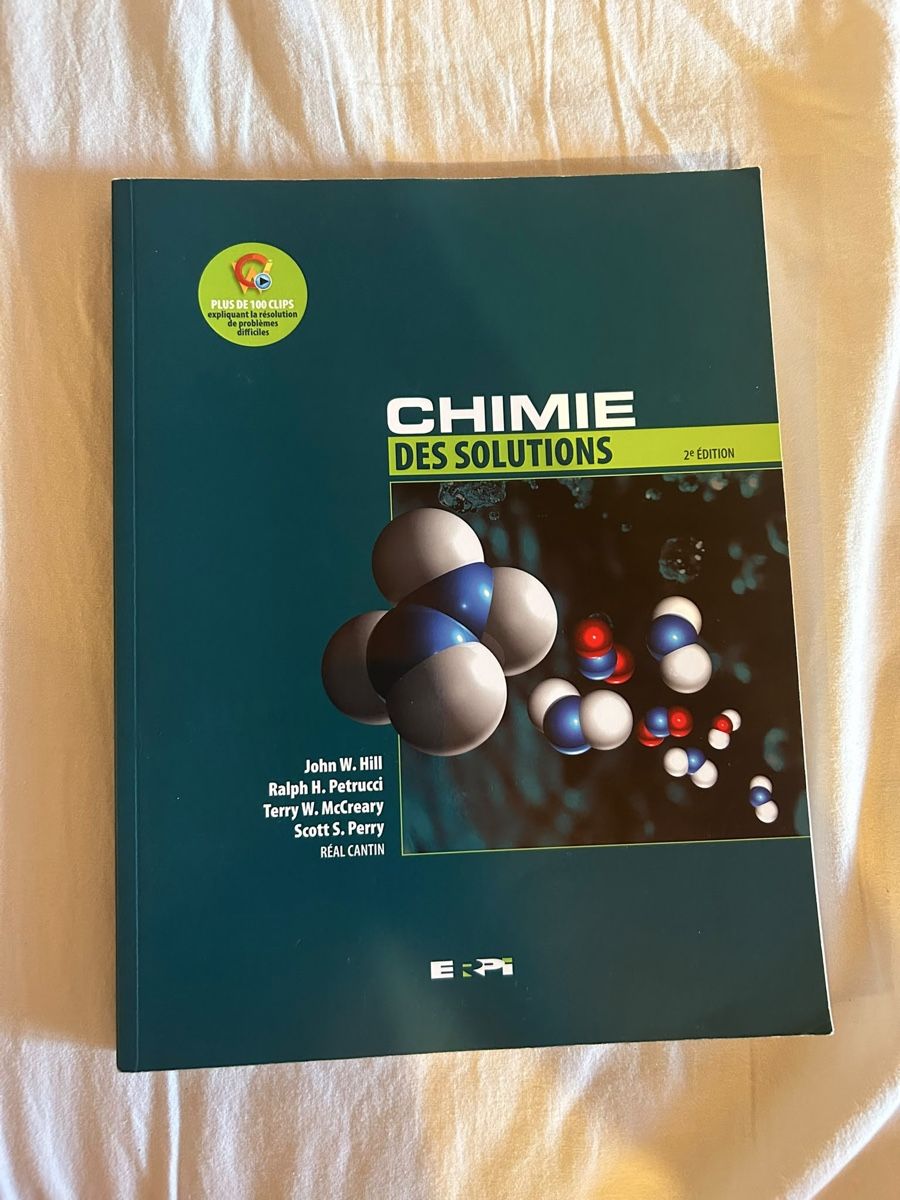 Livres: Chimie des solutions  – D'occasion à Boudry par asmdgr135