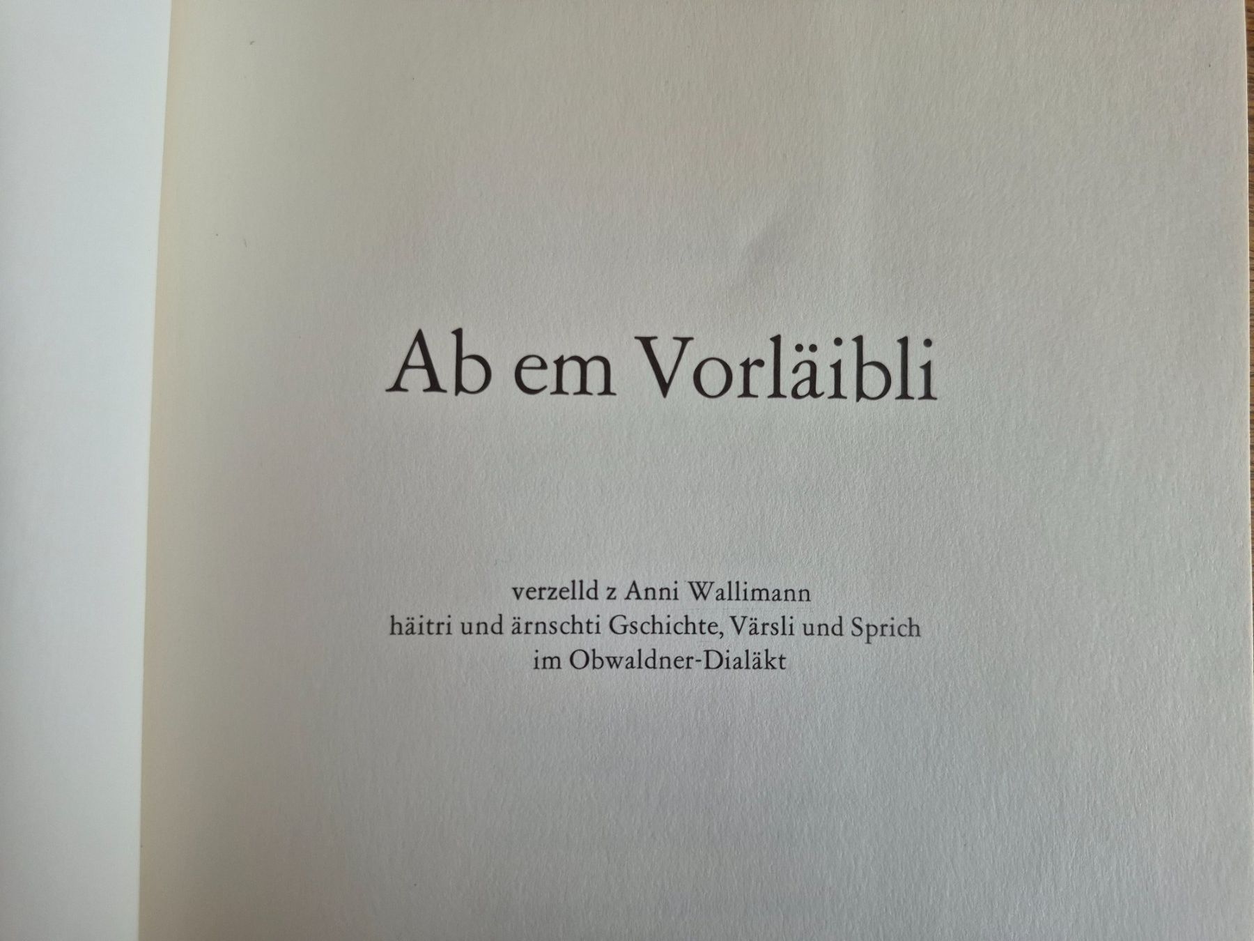 Livres: Ab em Vorläibli – D'occasion à Balsthal par Jamamoegg 1