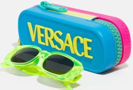 Neon-Grüne Versace Sonnenbrille Kids Neu
