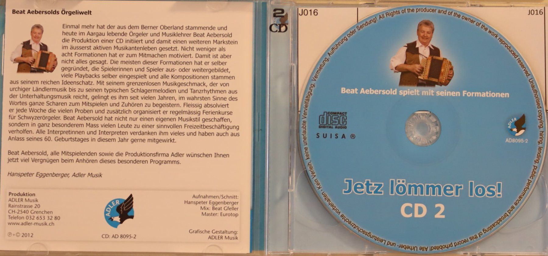 CD: Jetz Lömmer Los! – Usato da Luzern venduto da CONTENTI 1