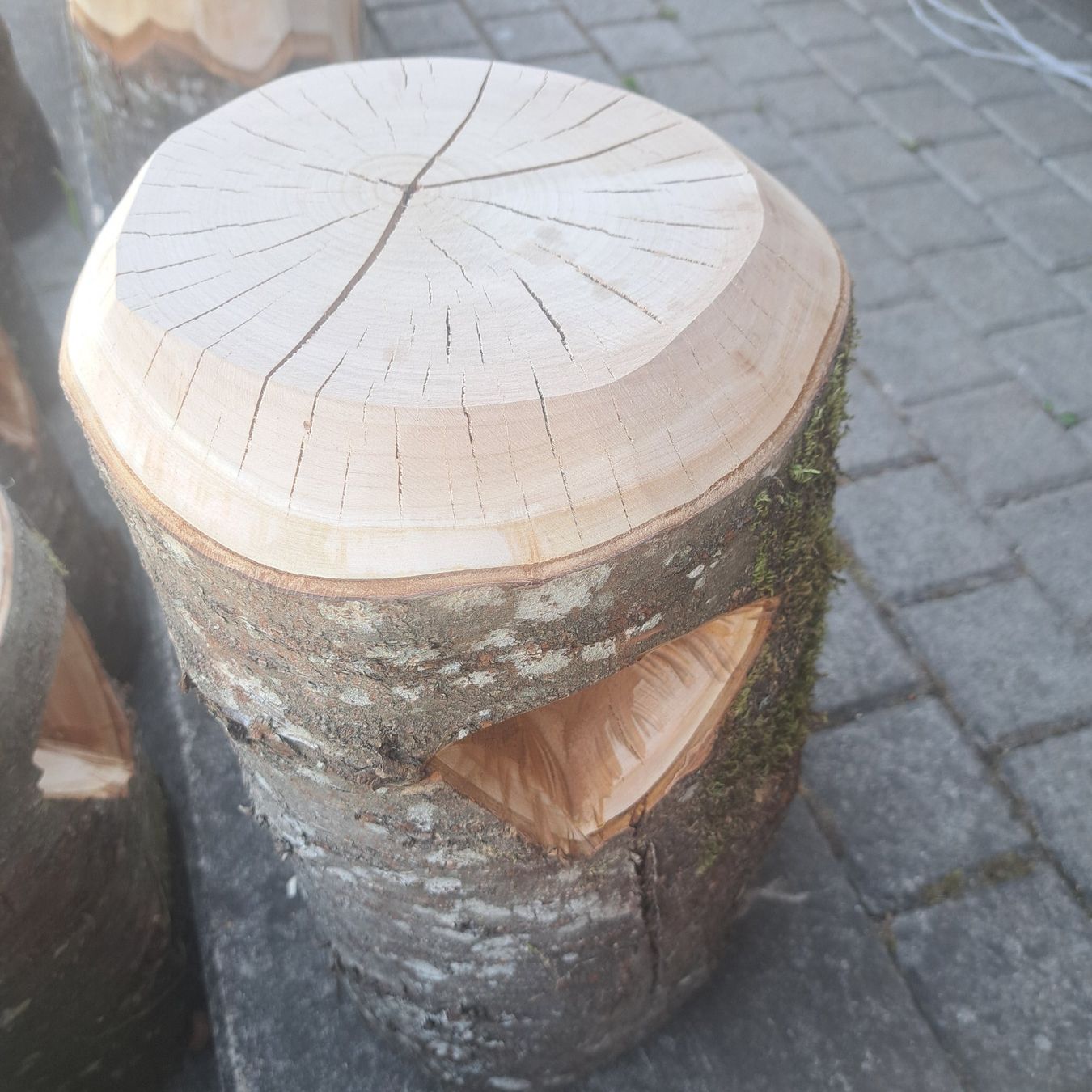 Tabourets: rundholz hocker kirschbaum – Neuf (Voir description) à Benzenschwil par 007tinu 6
