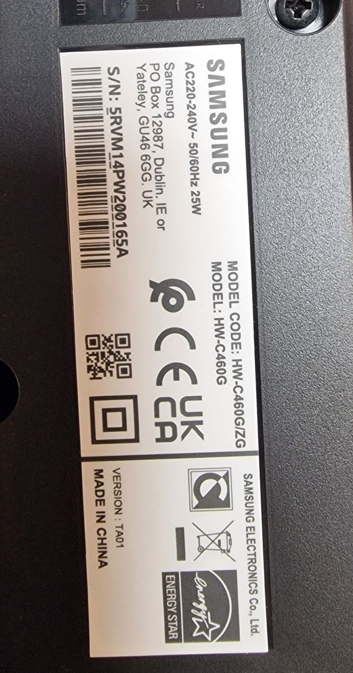 Samsung Heimkino: Samsung Soundbar HW-C460G – Gebraucht aus Nussbaumen AG von brunofresco 2