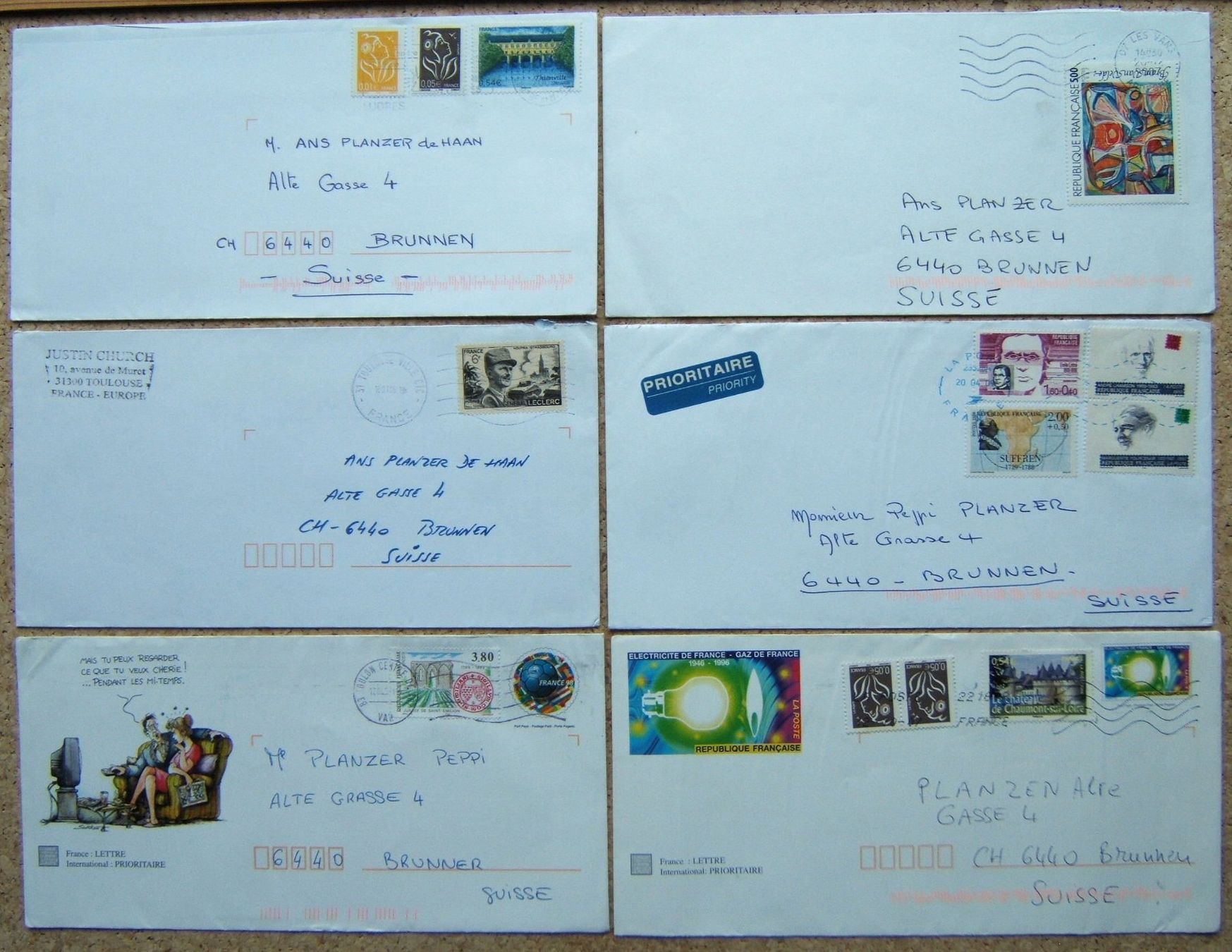 Tutti i francobolli: LOT FRANKREICH BRIEFE (B) – Usato da Brunnen venduto da Nonne04 1