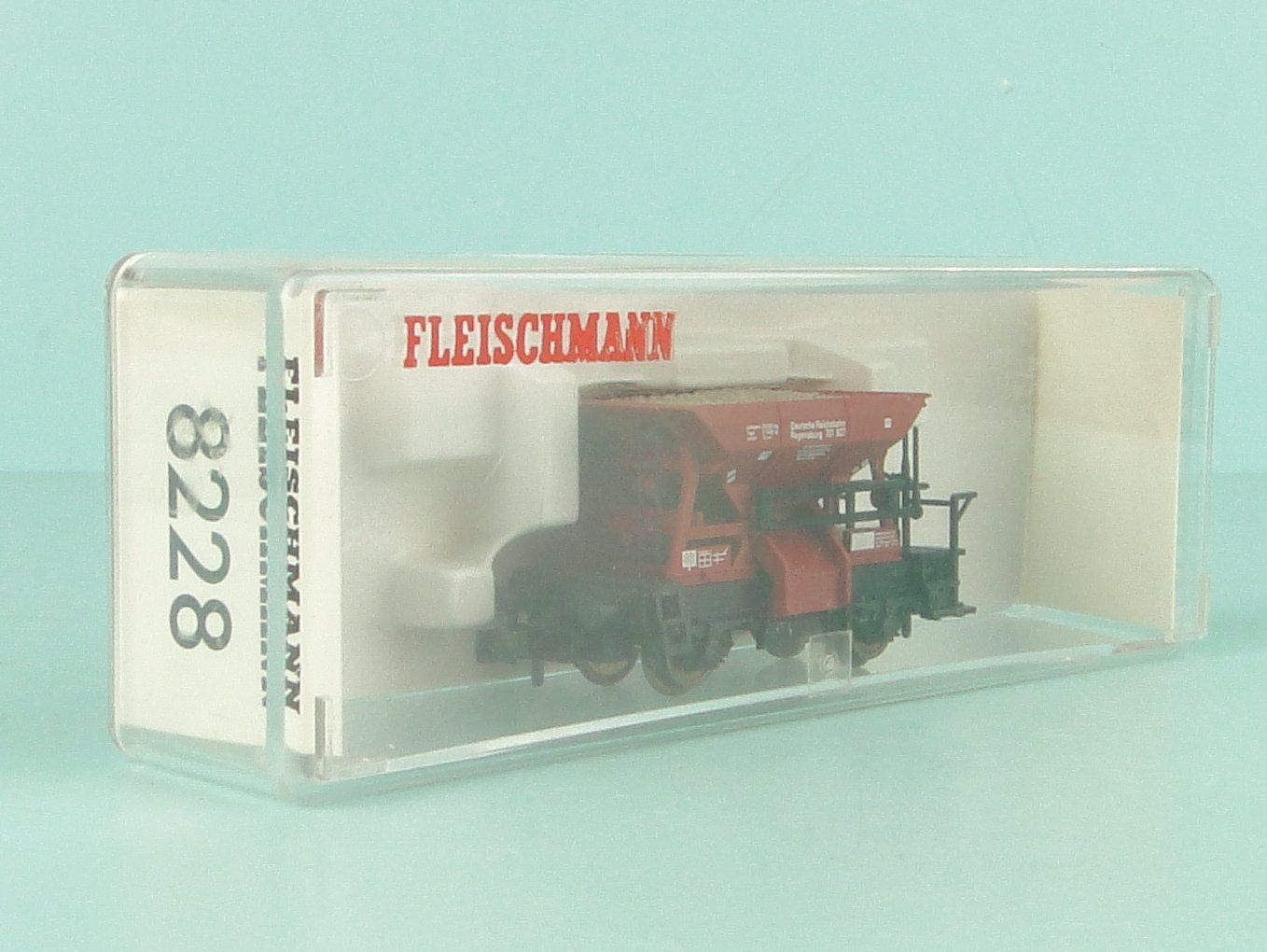 Fleischmann Modellini di ferrovie: Fleischmann 8228 Spur N Schotter Wagen – Usato da Bülach venduto da Albitrain 1
