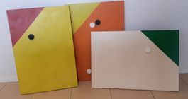 Tableaux magnétiques divers couleurs, 65 x 45 cm
