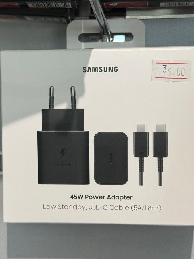 Samsung Caricabatterie: Chargeur Samsung original 45W Super Rapide -avec câble USB-C – Nuovo e nell'imballaggio originale da Morges venduto da DigiAC