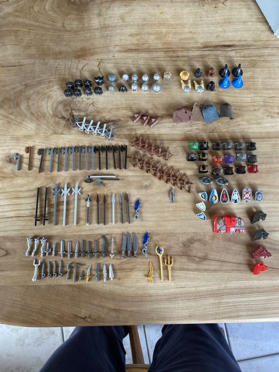 Mittelalterliche Ritter Waffen Bausteine Set - 45 Teile Für Erwachsene Sammler