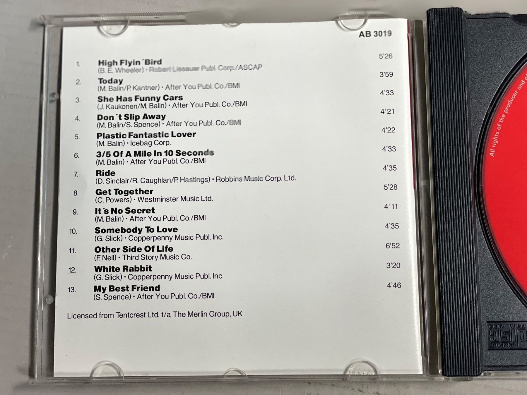 CD: Jefferson Airplane - White Rabbit Live – Usato da Muri b. Bern venduto da AdidasCollector 3