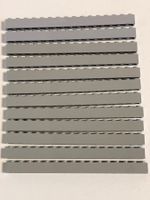 LEGO - 12 Steine 16 x 1 x 1 Grau