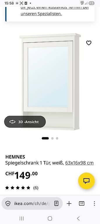 Spiegelschränke: Hemnes Spiegelschrank Ikea – Gebraucht aus Altdorf UR von LesClementines 3