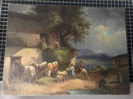 Öl auf Leinwand - Gemälde