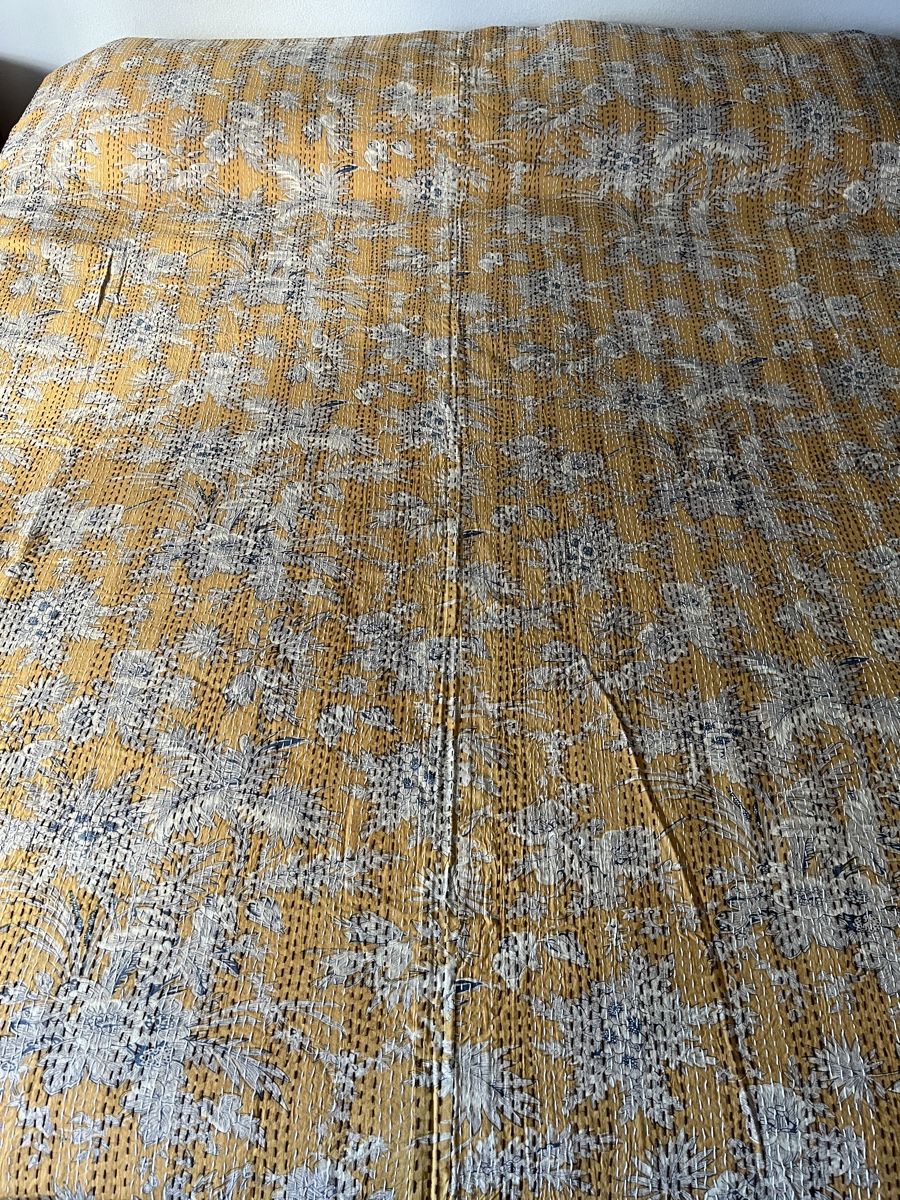 Betten: Indian Cotton Kantha Quilt Queen Bed Bedspread – Neu und originalverpackt aus Chiasso von Pat_chuli 2