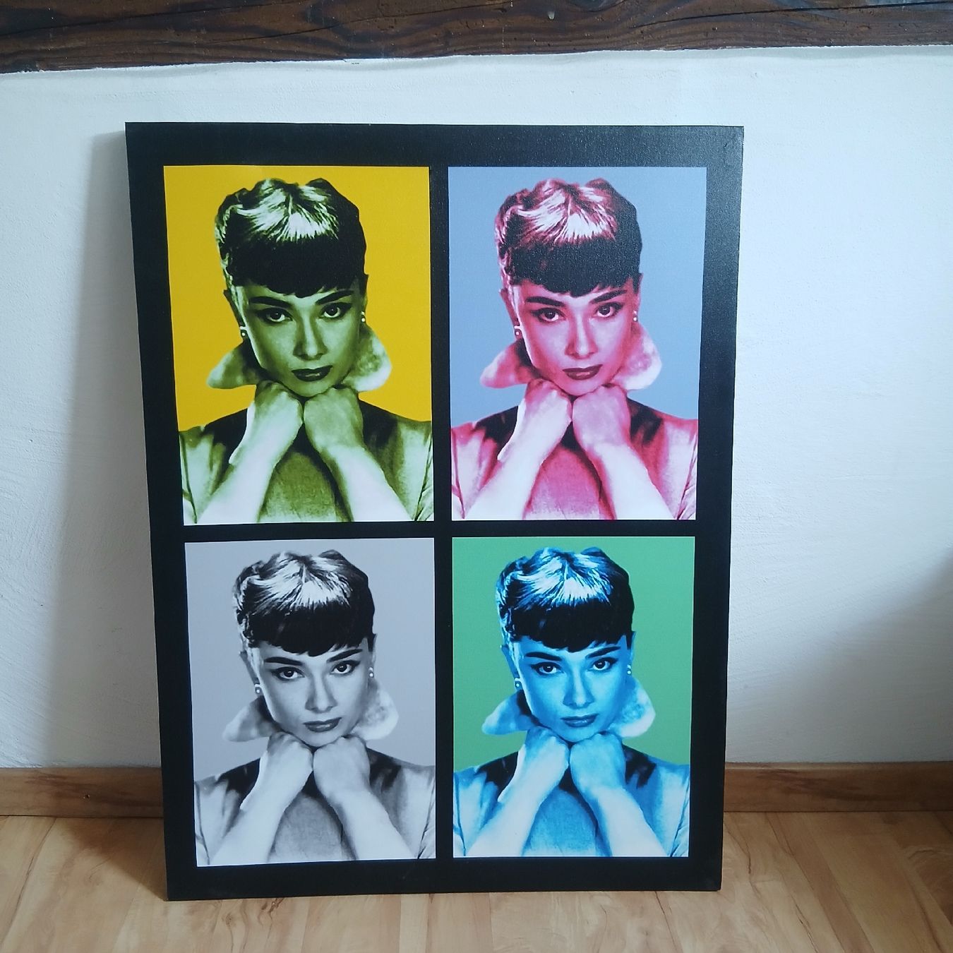 Poster & Bilder: Audrey Hepburn Pop Art Leinwandbild – Gebraucht aus Rapperswil SG von Danii008