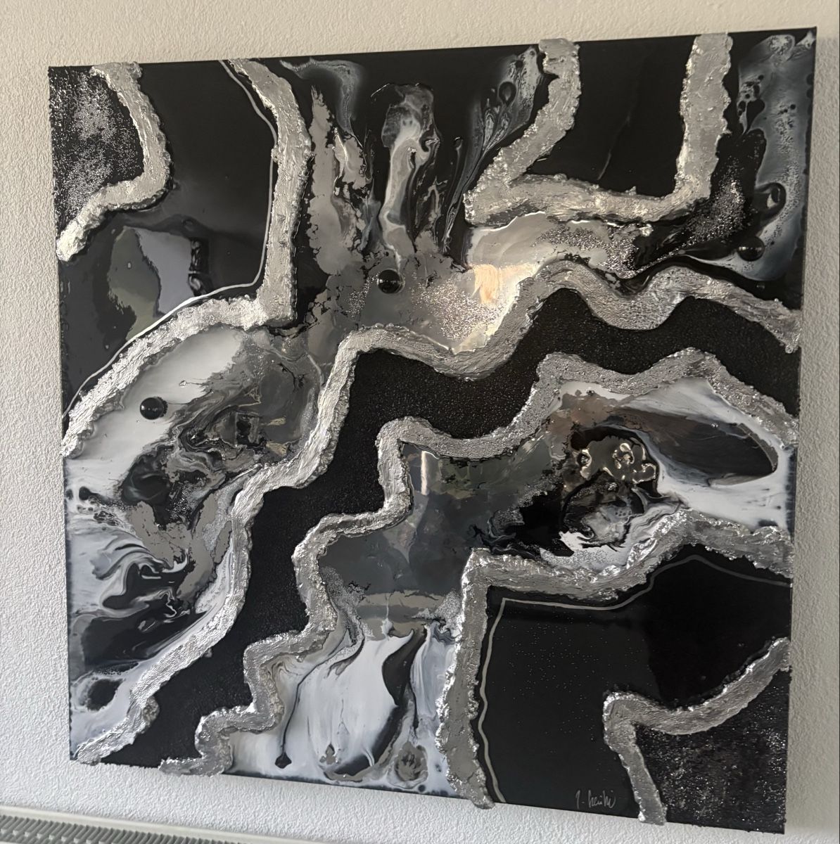 Tableaux: Galerie Gemälde 100x100 Epoxy Resin – Neuf avec emballage d'origine à Oftringen par SCHIBLI1