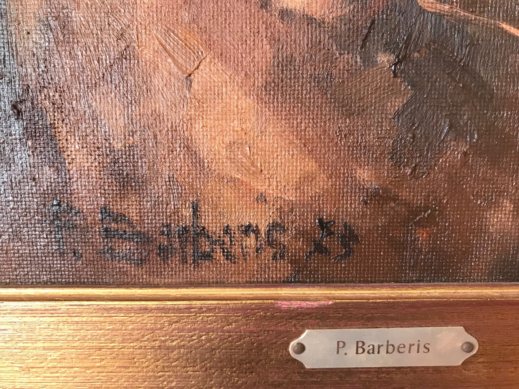 Gemälde: BARBERIS P.: Tableau/ Gemälde/ Quadro – Gebraucht aus Fribourg von SD1910 5