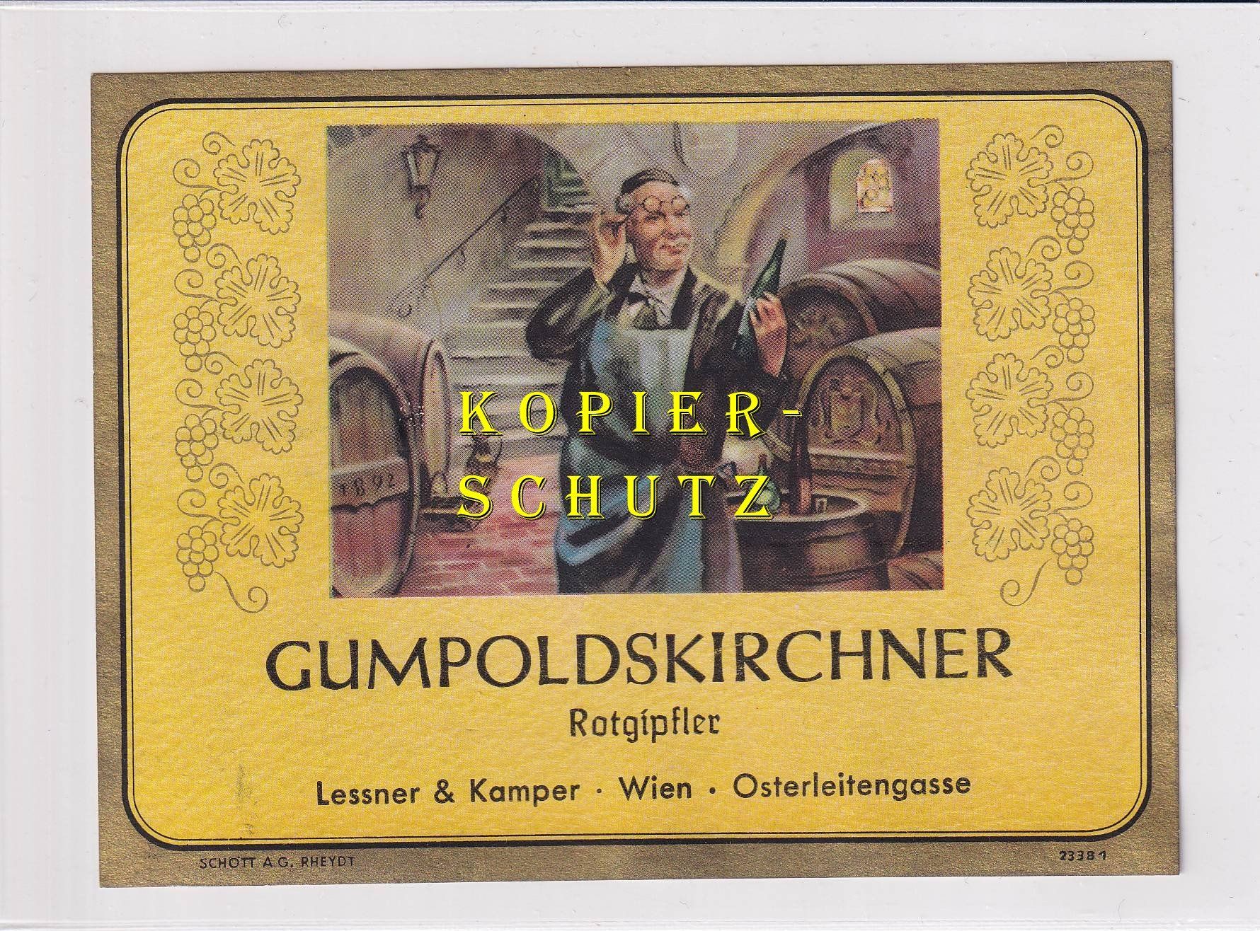 Carta: Etikette - Gumpoldskirchner Rotgipfler /bd – Usato da Hombrechtikon venduto da Rudolf07