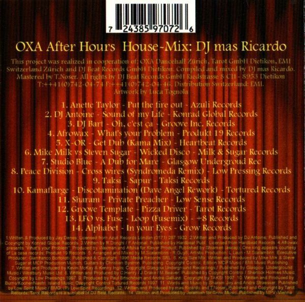 CDs: Oxa After Hours – Neu (gemäss Beschreibung) aus Hellikon von Jogi73 1