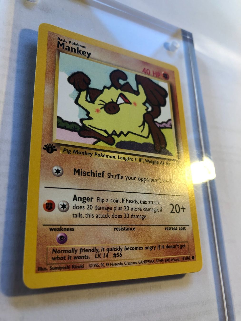 Sammelbilder & Trading cards: Mankey 1st Team Rocket - MINT - ab 1.- – Gebraucht aus Giubiasco von dan_pr8b 1