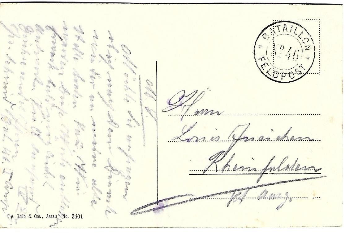 Cartes postales: Gruss aus Nied-Erlinsbach Rest.Frohsinn – D'occasion à Wetzikon ZH par Brulu100 1