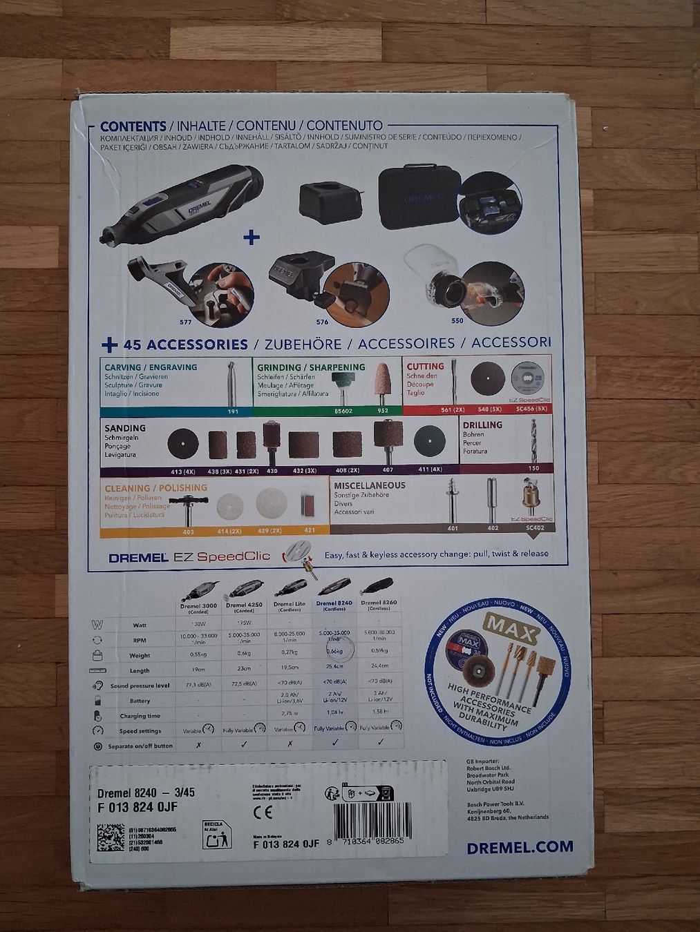 Dremel Tutti gli attrezzi: Dremel 8240 - Multiutensile Cordless 12V con accessori – Nuovo e nell'imballaggio originale da Jona venduto da api_sdn2 2