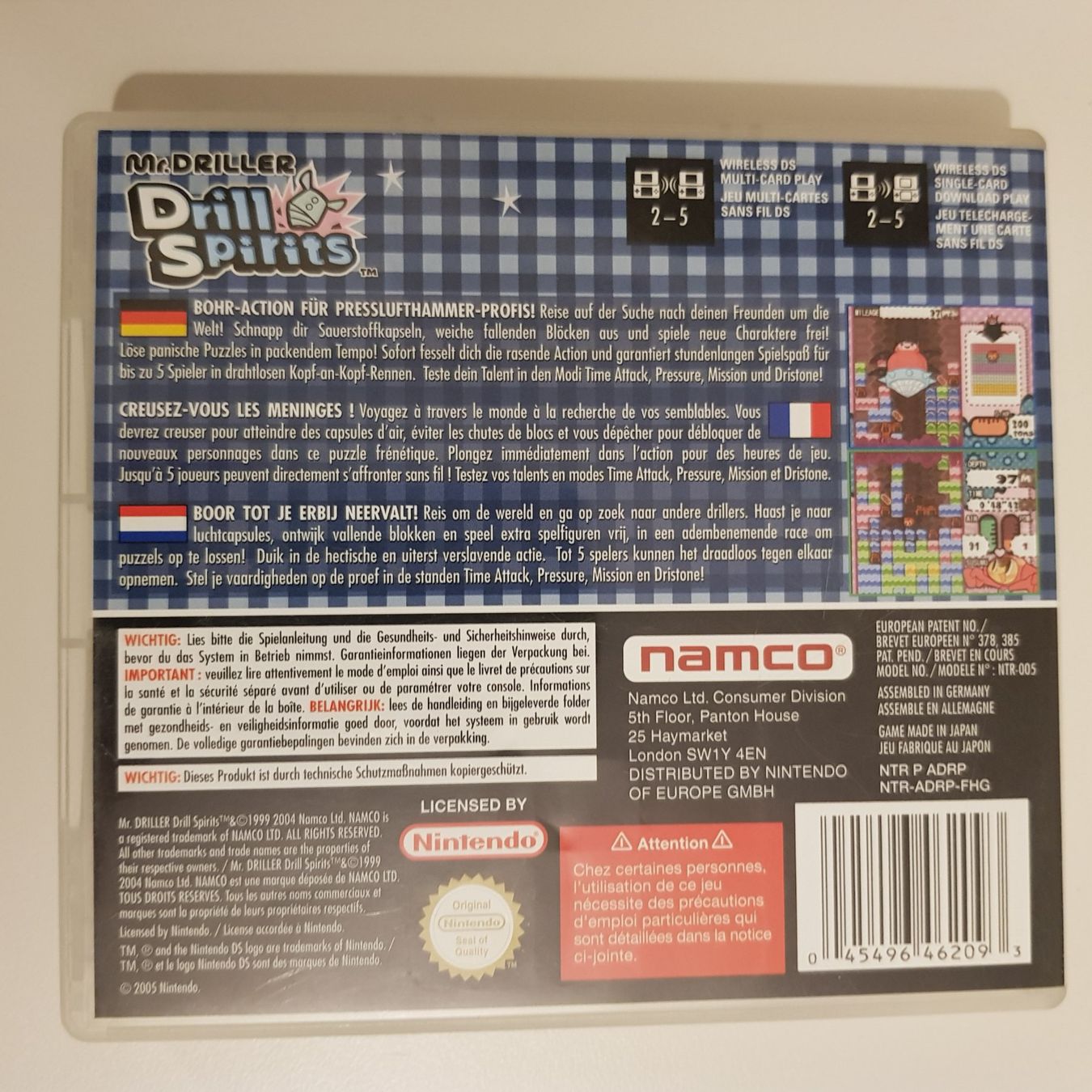 Nintendo Jeux: Mr. Driller - Drill Spirits /DS – D'occasion à Münchenstein par 2DGames 1