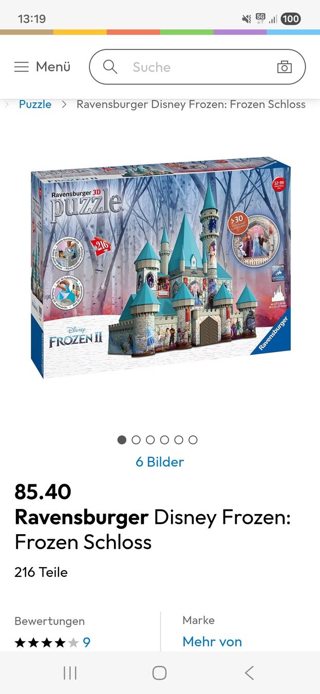 Disney Puzzles: 3d puzzle frozen  – D'occasion à Frauenfeld par Naemitesta