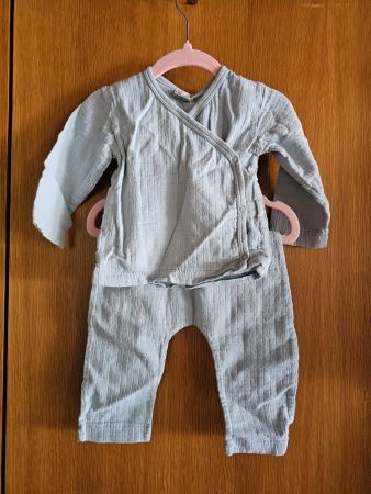 Baby Leinen Anzug Gr. 62 / 68