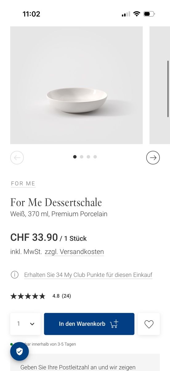Villeroy & Boch Ciotole: 8 Villeroy&Boch "For Me" Schalen – Usato da Saanenmöser venduto da ballerinas 2