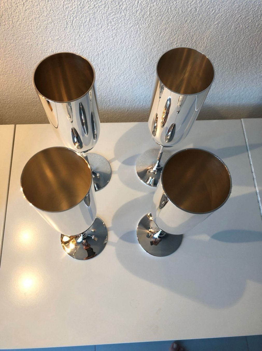 Robbe & Berking Bicchieri: 4 ROBBE & BERKING Champagnerkelche versilbert – Usato da Zürich venduto da Christian-Albert 2