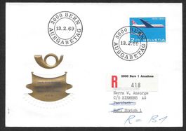 R-FDC 465 50 Jahre Flugpost ET 13.2.1969