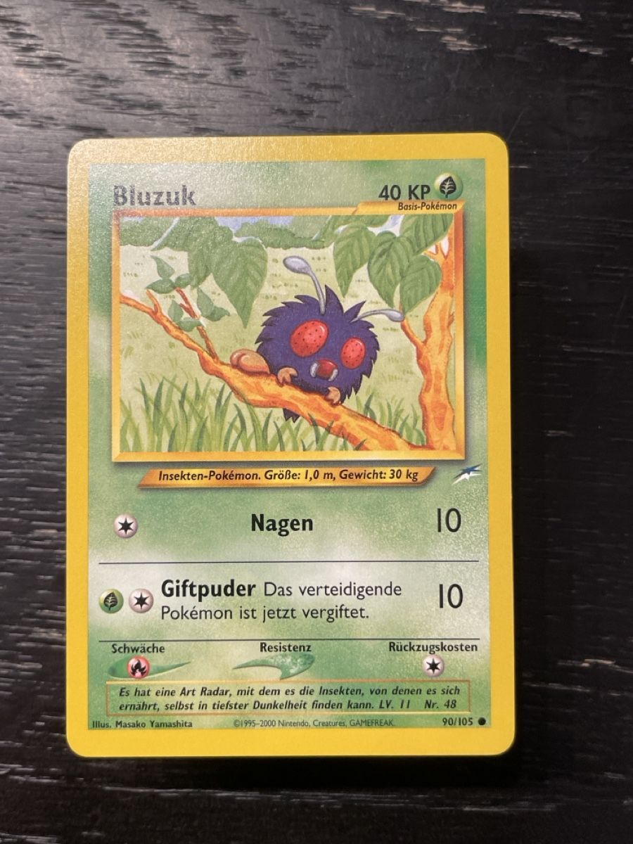 Pokémon Carte collezionabili: Bluzuk 90/105 neo pokemon – Usato da Hugelshofen venduto da Suimosa