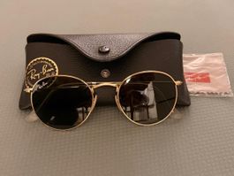 Ray-Ban Round Gold Sonnenbrille, RB3447