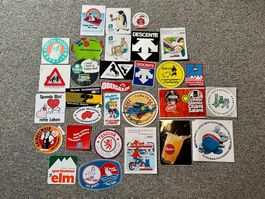 30 Stk. Sticker / Aufkleber aus den 80 er Jahren