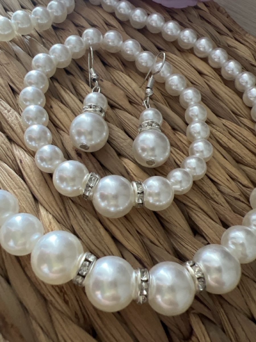 Altri gioielli: 3 tlg. Perlen Schmuckset – Nuovo (secondo la descrizione) da Seon venduto da Sunny-Schmuck78 1