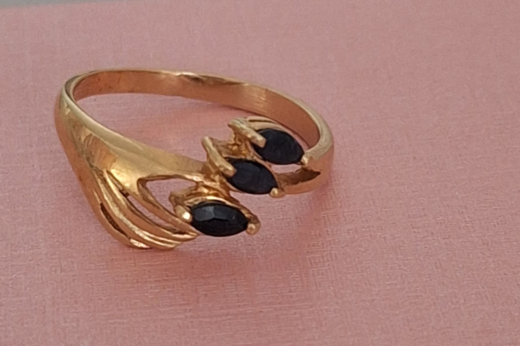 Anelli: Zarter Jugendstil Ring Vergoldet – Usato da Kerzers venduto da ExpressoTerreno