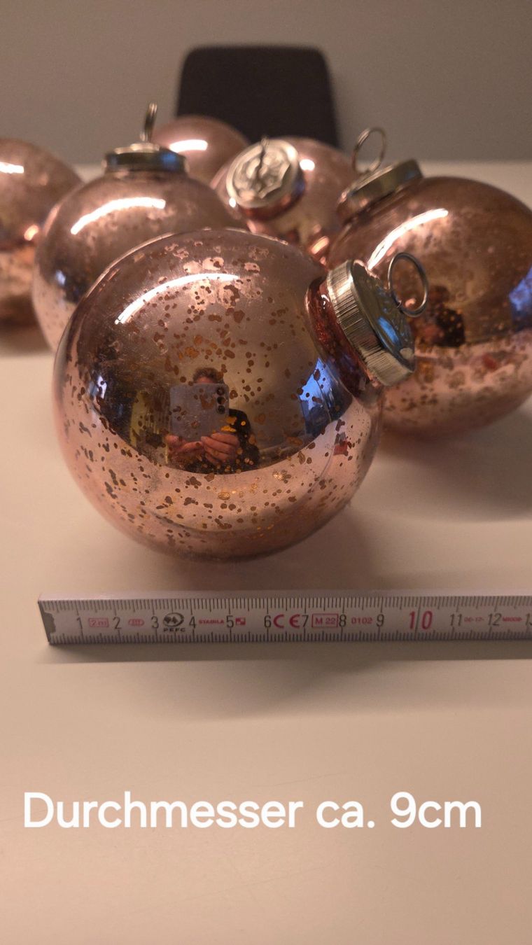 Alle Dekorationen: Weihnachtskugeln rosa, aus Glas, Vintage – Gebraucht aus Therwil von sonne334 3
