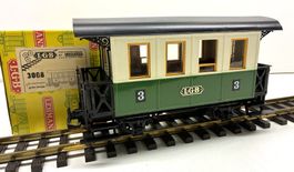 LGB 3008= Personenwagen 3. Klasse - Sonderfarbton grün-beige