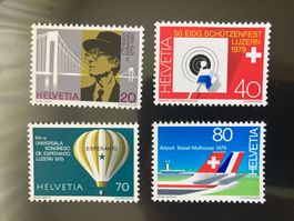 Schweiz 1979 Satz Sonderpostmarken Frühjahr postfrisch