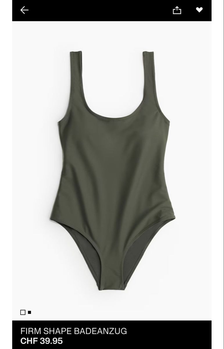 H&M Costumi da bagno & Bikini: Olivgrüner Badeanzug Grösse S/36 – Nuovo (secondo la descrizione) da Gampel venduto da bru_9bl6