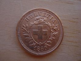 (A2)  1 rappen  1880  VZ