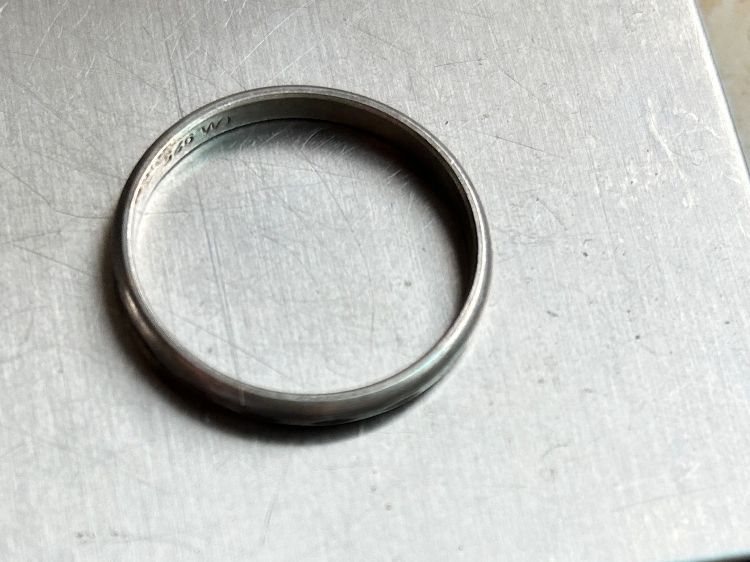 Anelli: Herrenring Silberring fein (Grösse 64) – Usato da Basel venduto da bellespirit 5