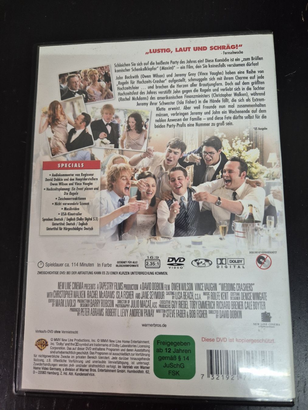 Tutti i DVDs: Die Hochzeitscrasher DVD – Usato da Wald ZH venduto da _Hotarubi_ 1
