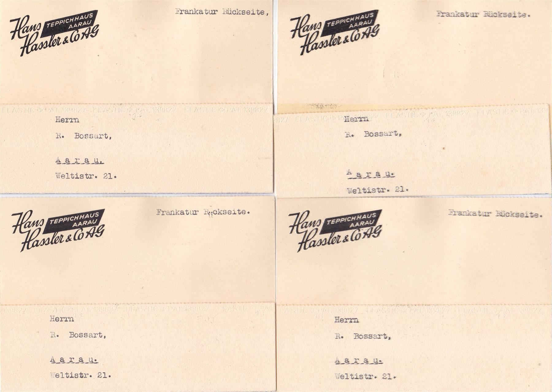 Tutti i francobolli: J97-100,4er-Block-Serie auf Privatkarten – Usato da Wenslingen venduto da riger11 1