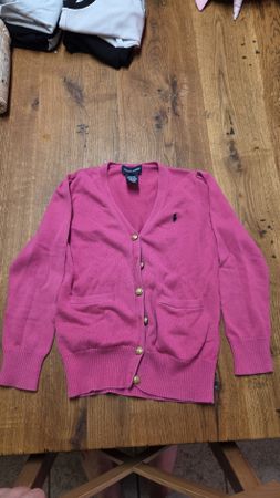 Gilet Ralph Lauren rose enfant taille 6X (128cm) bon état