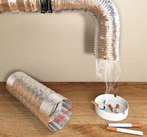 Abluft ventilator geräuschlos Gewächshaus mit 1meter Rohr