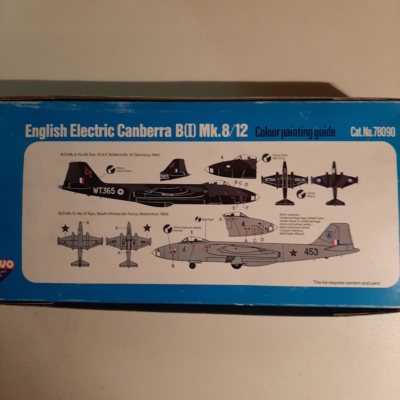 Kit di modellismo & Modellini statici: 2140 ... E.E. Canberra B 2 ... Novo 78090 – Usato da Bonstetten venduto da Benibanny59 1